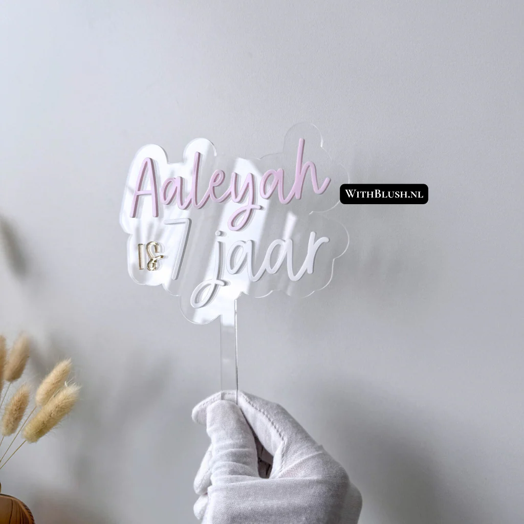 Taarttopper Met Naam & Leeftijd - Image 3